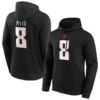 Atlanta Falcons 8 Kyle Pitts Black Hoodie