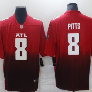 Nike Falcons 8 Kyle Pitts Red Vapor Untouchable Limited Men Jersey