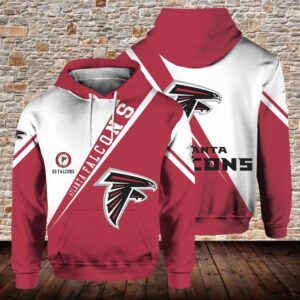 Atlanta Falcons 3D Print Pocket Pullover Hoodie