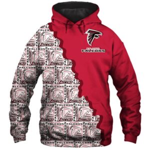 Atlanta Falcons Football Team Split Hoodie