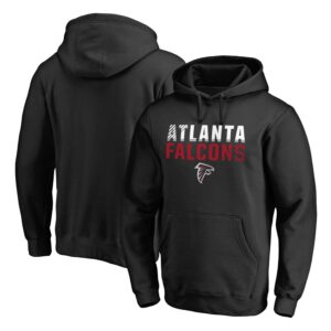 Atlanta Falcons Pro Line Black Fade Out Pullover Men Hoodie