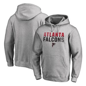 Atlanta Falcons Pro Line Ash Fade Out Pullover Men Hoodie