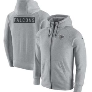 Atlanta Falcons Gridiron Gray 2.0 Full-Zip Hoodie