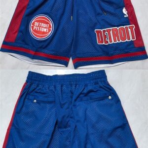 Detroit Pistons Blue Shorts (Run Small)