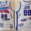 Pistons 88 Don White Hardwood Classics Men Jersey