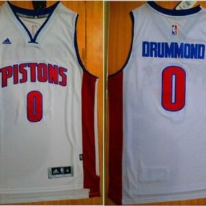 Pistons 0 Andre Drummond White Men Jersey