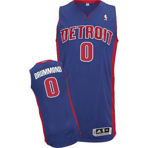Pistons 0 Andre Drummond Blue Men Jersey