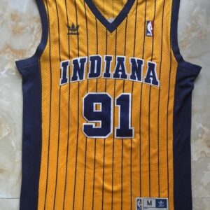 NBA Indiana Pacers 91 Artest Yellow Men Jersey