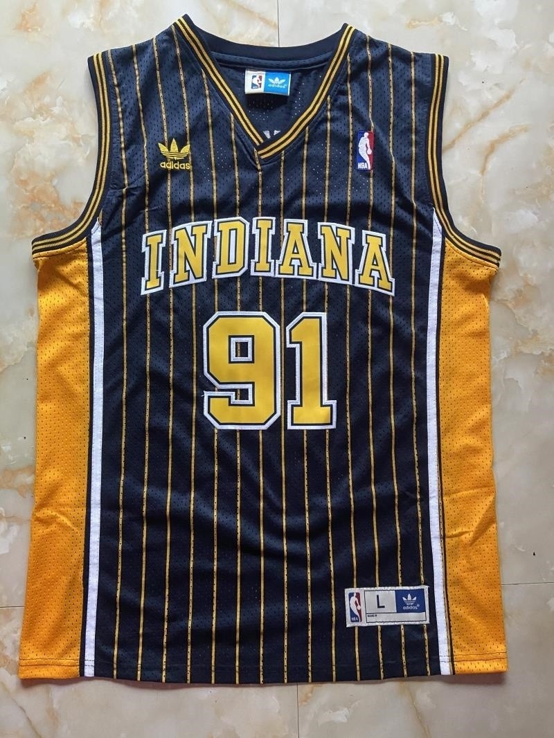 NBA Indiana Pacers 91 Artest Black Men Jersey