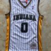 NBA Indiana Pacers 0 Haliburton White Throwback Men Jersey