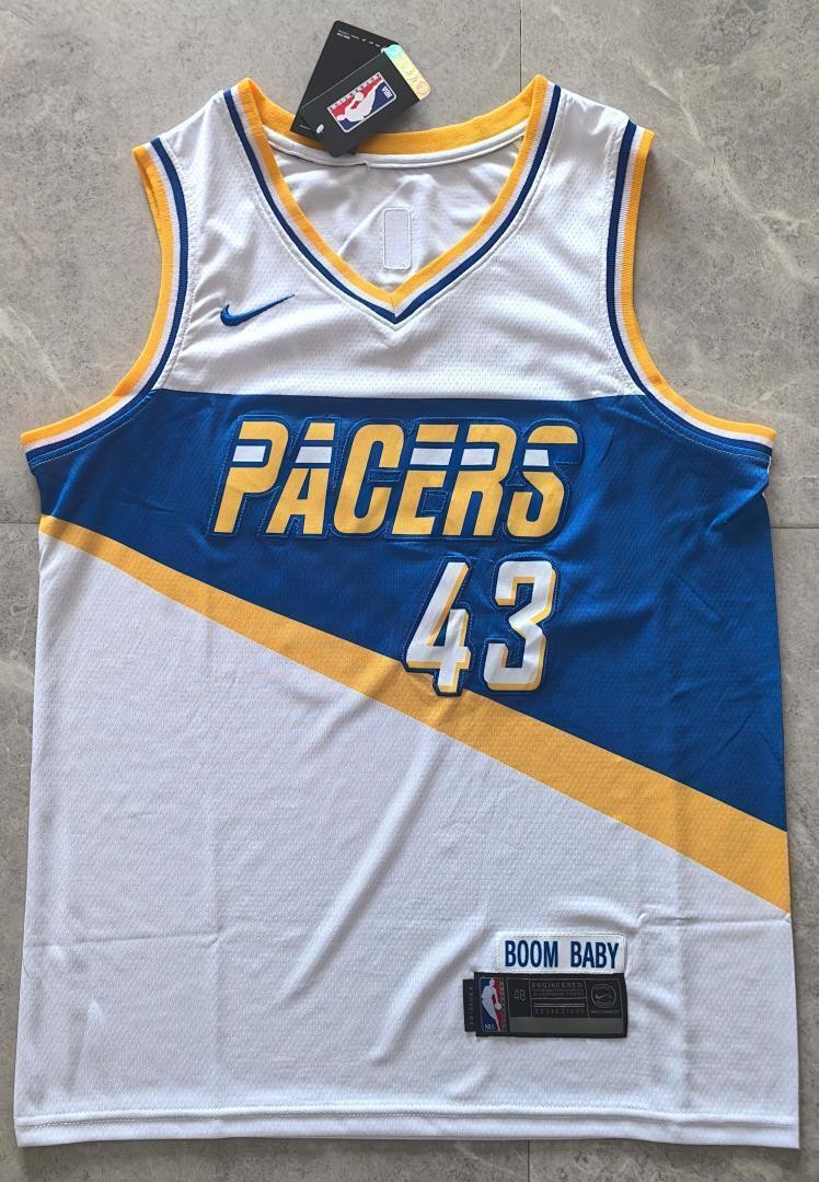 Pacers 43 Pascal Siakam White Men Jersey