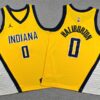 Pacers 0 Haliburton Yewllo City Jordan Youth Jersey