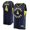 Pacers 4 Victor Oladipo Navy Statement Edition Men Jersey