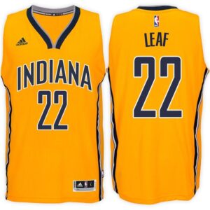 Adidas Pacers 22 T.J. Leaf Gold 2017 Draft Men Jersey