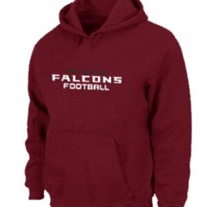 Atlanta Falcons Font Pullover Red Hoodie