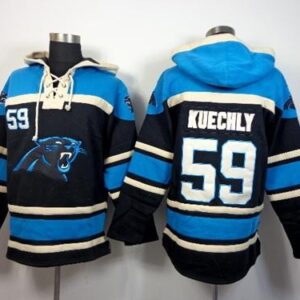 Carolina Panthers 59 Luke Kuechly Black Sawyer Hooded Sweatshirt Hoodie