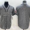Nike Bears Blank Grey With Patch Vapor Baseball Limited Men Jersey