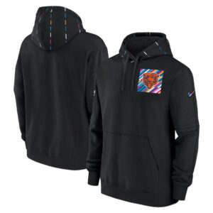 Bears Black 2023 Crucial Catch Club Pullover Hoodie