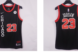 Bulls 23 Michael Jordan Black 2023-24 City Men Jersey
