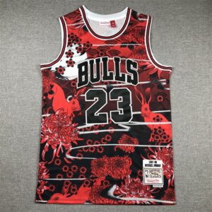 Bulls 23 Michael Jordan Black Hardwood Classics Men Jersey