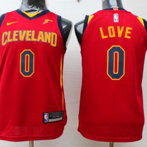 Cavaliers 0 Kevin Love Red Youth Jersey