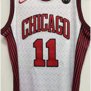Bulls 11 Derozan White 2022-23 City Edition Men Jersey