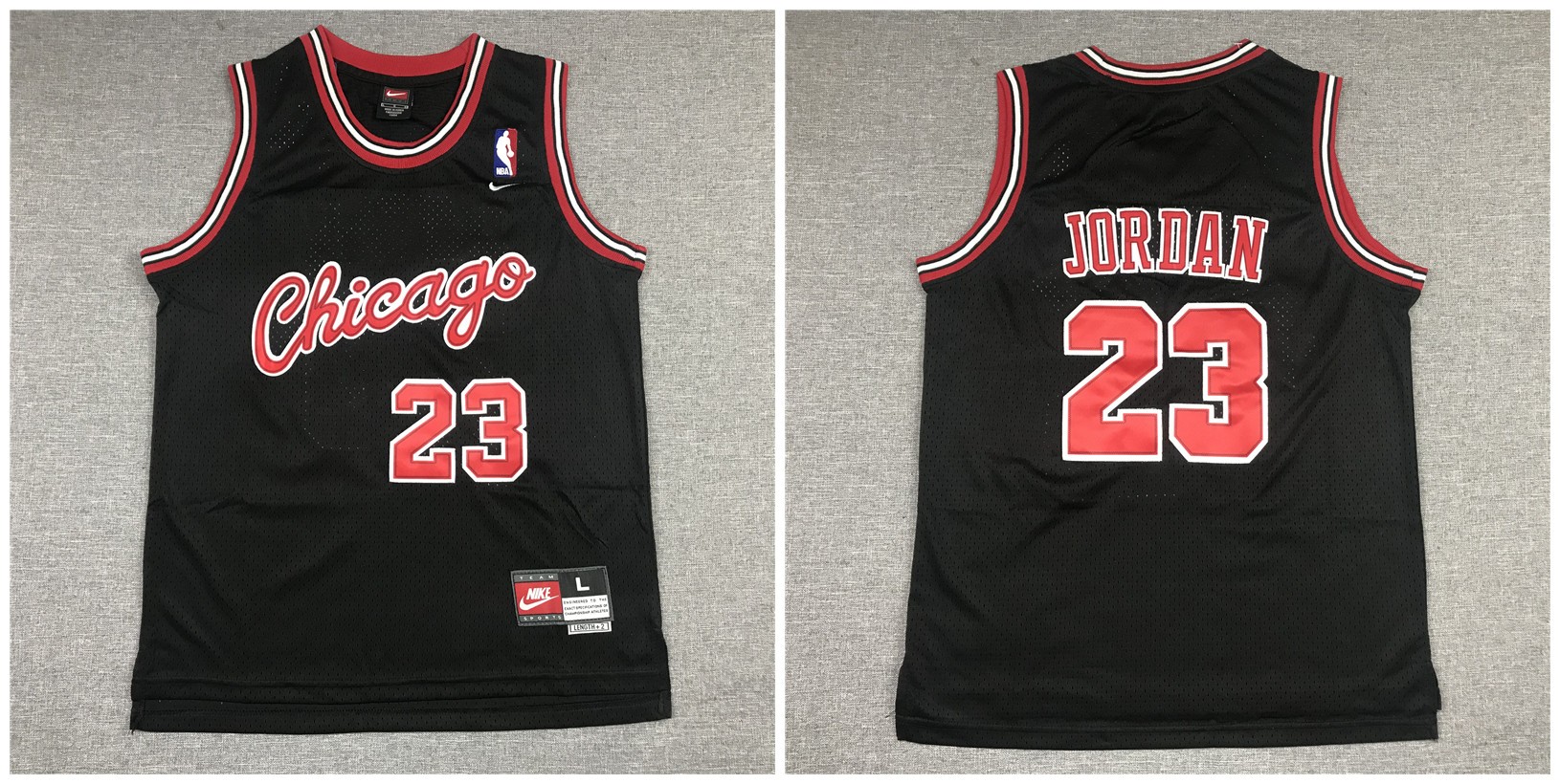 Bulls 23 Jordan Black Youth Jersey