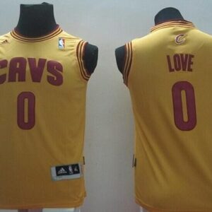 Cavaliers 0 Kevin Love Yellow Revolution 30 Youth Jersey