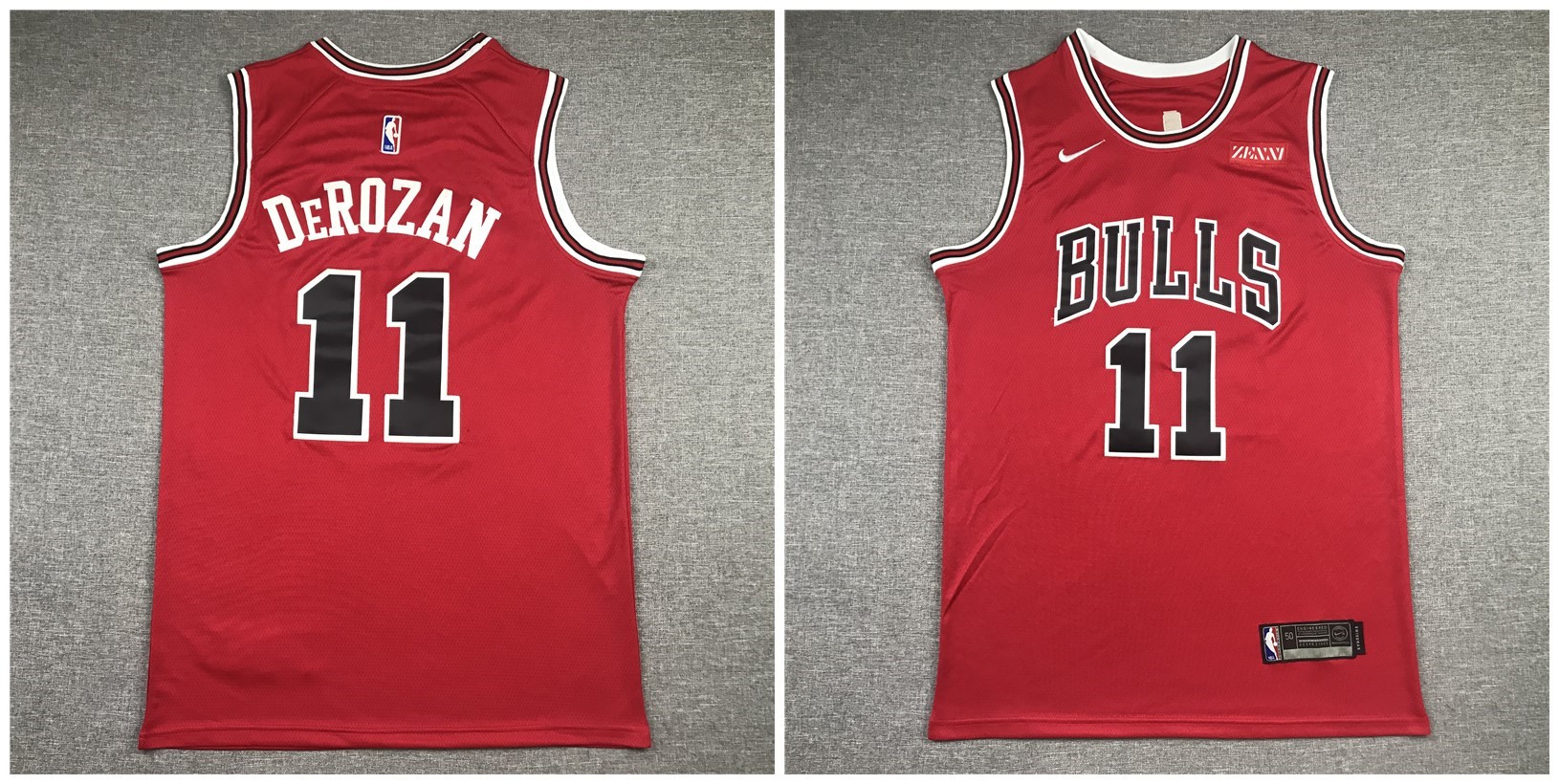 Bulls 11 Derozan Red Men Jersey