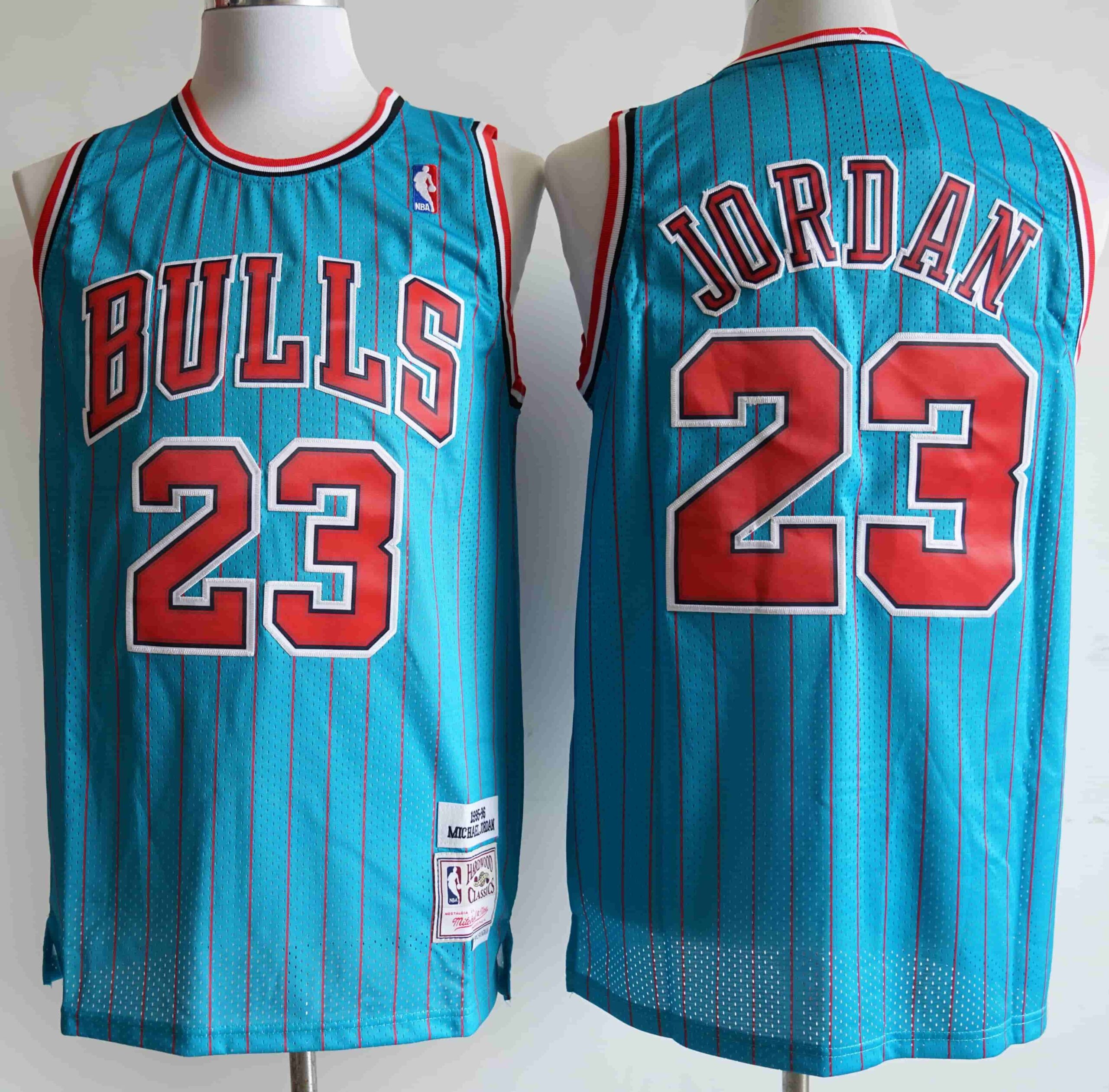 Bulls 23 Michael Jordan Blue Men Jersey