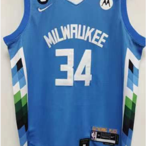 Bucks 34 Giannis Antetokounmpo Blue Men Jersey