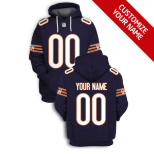 Bears Customized Blue 2021 Stitched New Hoodie