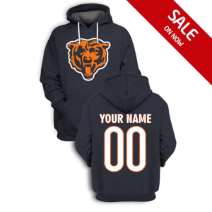 Bears Customized Navy 2021 Stitched New Hoodie