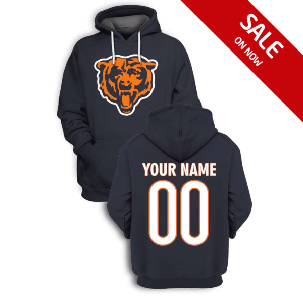 Bears Customized Navy 2021 Stitched New Hoodie