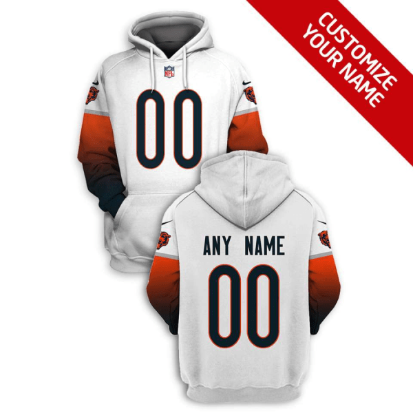 Bears Customized White 2021 Stitched New Hoodie