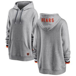 Bears WEAR By Erin Andrews Heathered Gray Pullover Fleece Women Hoodie(Run Small)