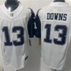 Dallas Cowboys 13 Caleb Downs White Color Rush F.U.S.E. Vapor Limited Men Jersey
