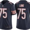 Bears 75 Kyle Long Navy Color Rush Men Limited Jersey