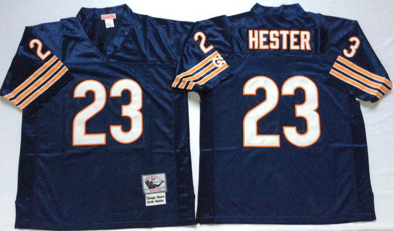 Mitchell and Ness Chicago Bears #23 Devin Hester Throwback Navy Blue Jersey
