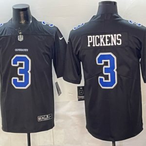 Dallas Cowboys 3 Pickens Black Vapor Limited Men Jersey