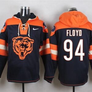 Bears 94 Leonard Floyd Navy Blue Player Pullover Sweatshirt Hoodie