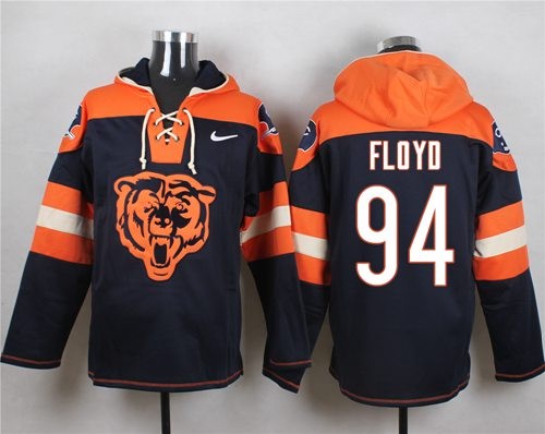 Bears 94 Leonard Floyd Navy Blue Player Pullover Sweatshirt Hoodie