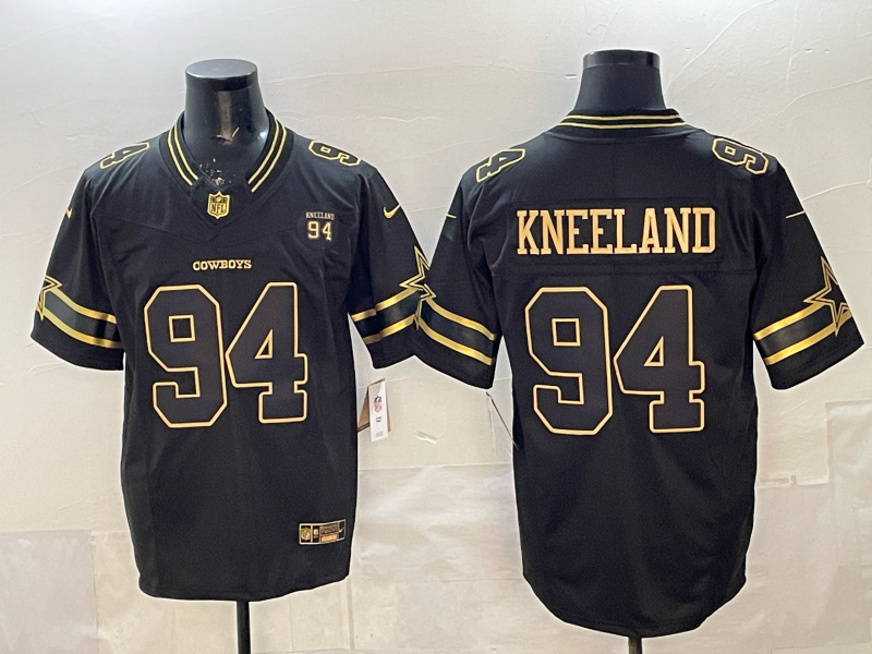 Nike Cowboys 94 Kneeland Black Gold F.U.S.E. Vapor Limited Men Jersey