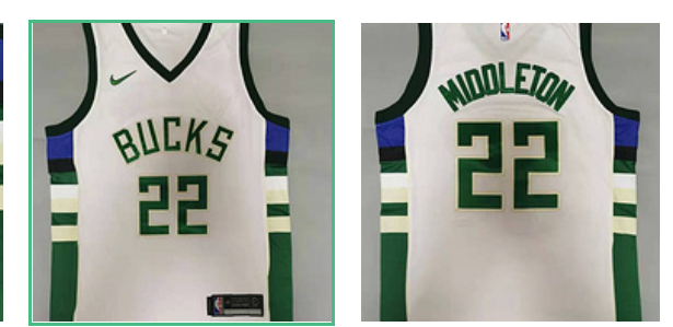 Bucks 22 Khris Middleton White Men Jersey