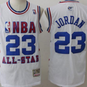 Bulls 23 Michael Jordan 2003 All Star White Men Jersey
