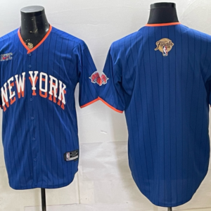 New York Knicks Blank Blue Finals Baseball Vapor Limited Men Jersey