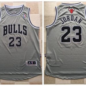 Adidas Revolution 30 Chicago Bulls 23 Michael Jordan Gray Stitched Swingman Men Jersey