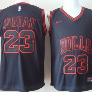 Bulls 23 Michael Jordan Grey Men Jersey