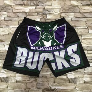 Bucks Mitchell & Ness Big Face Shorts