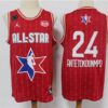 Bucks 24 Giannis Antetokounmpo Red 2020 All-Star Jordan Brand Men Jersey